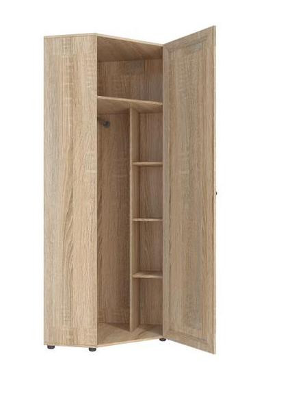Шкаф Угловой Оскар-7А Дуб Сонома (Ш-769*В-2088*Г-769 мм)