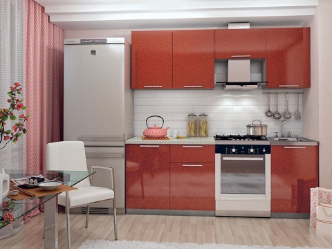 Кухонный Гарнитур София Олива Металлик 2100 мм