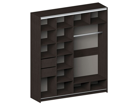 Шкаф-Купе №22 Венге/Дуб Белфорт (Ш-2000 × В-2300 × Г-580 мм)