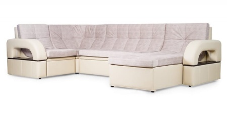 Диван Угловой Мадрид с Оттоманкой (Ш-3560 х Г-1800 х В-1000 мм)/Разные Цвета