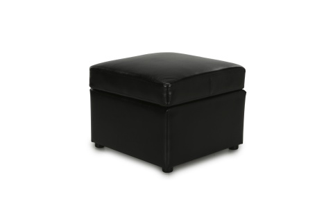 Пуф Квин экокожа черная