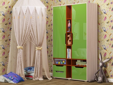 Шкаф Роберт МДФ (Ш-1250 х В-1970 х Г-450 мм/Разные Цвета